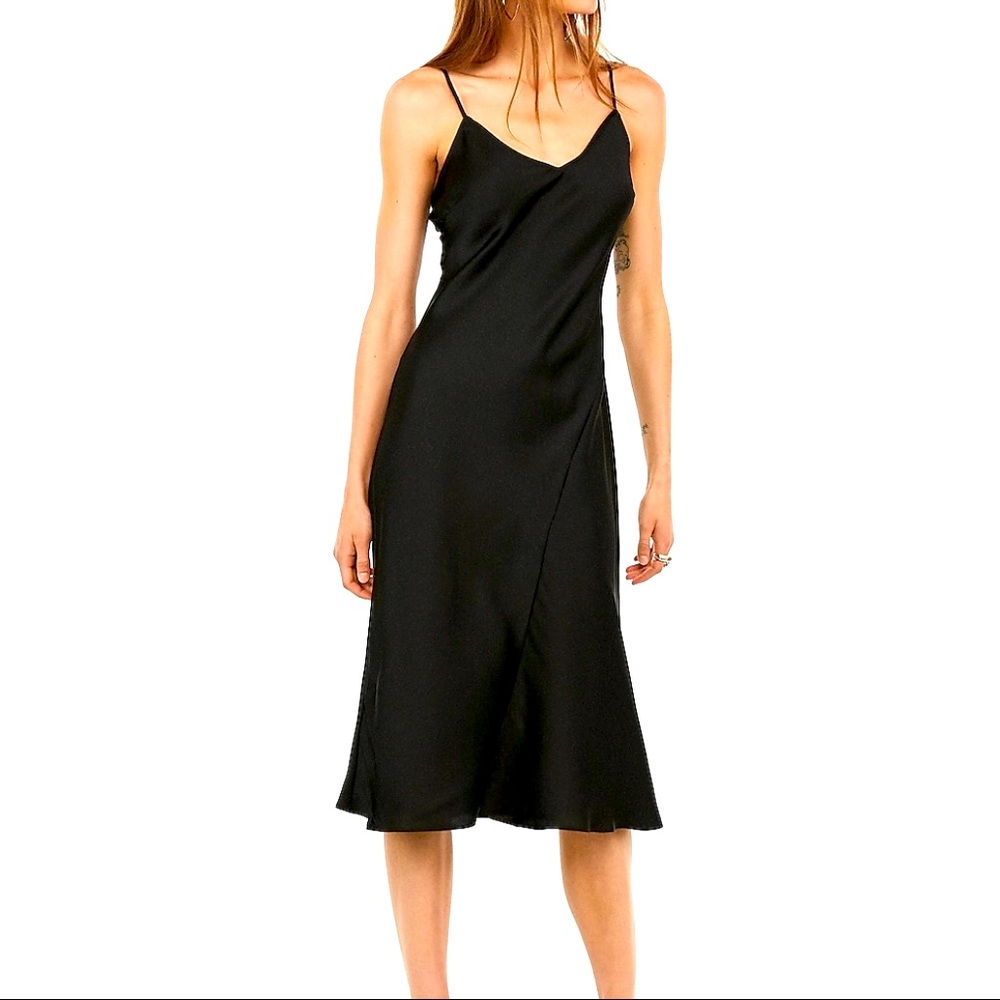 Express satin slip dress